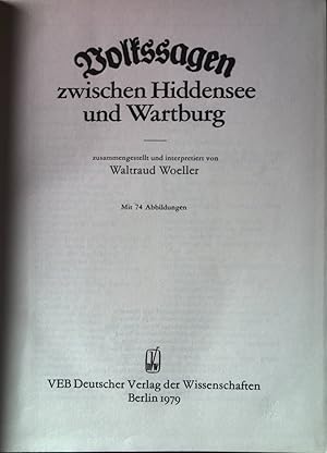 Bild des Verkufers fr Volkssagen zwischen Hiddensee und Wartburg. zum Verkauf von books4less (Versandantiquariat Petra Gros GmbH & Co. KG)