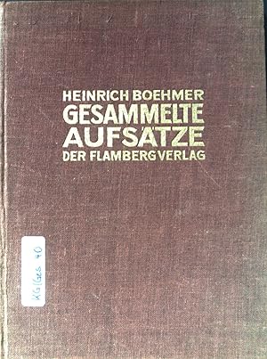 Bild des Verkufers fr Gesammelte Aufstze. zum Verkauf von books4less (Versandantiquariat Petra Gros GmbH & Co. KG)