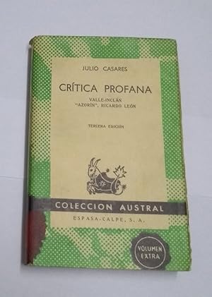 Seller image for Crtica profana for sale by Libros Ambig