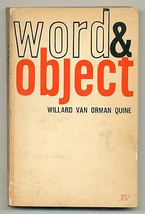 Bild des Verkufers fr Word and Object zum Verkauf von Between the Covers-Rare Books, Inc. ABAA