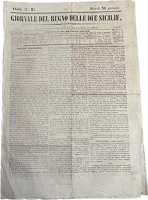 Giornale del Regno delle Due Sicilie 31 Gennaio 1843 Mestre Stato Pontificio