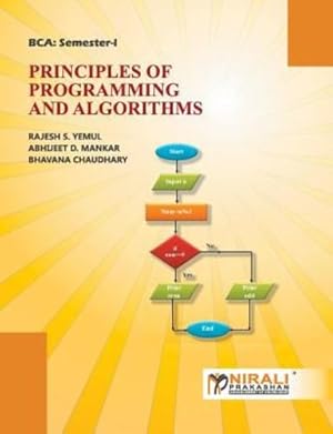 Seller image for PRINCIPLES OF PROGRAMMING AND ALGORITHMS [Soft Cover ] for sale by booksXpress