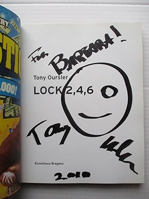 Tony Oursler: Lock 2, 4, 6 (signed by artist with drawing)