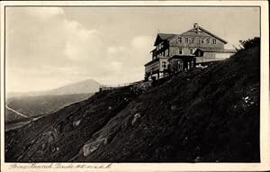 Ansichtskarte / Postkarte Riesengebirge, Prinz Heinrichbaude, Heinrichsbaude, Gebäude