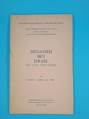 Seller image for Menasseh Ben Israel - His Life and Times for sale by Nineveh Books