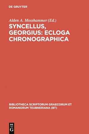 Imagen del vendedor de Ecloga Chronographica -Language: Latin a la venta por GreatBookPricesUK