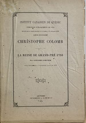 Institut canadien de Québec. Concours d'éloquence de 1876 séance de la proclamation du lauréat, 1...