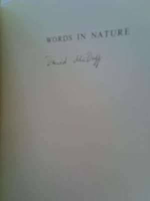 Seller image for Words in Nature for sale by World of Rare Books