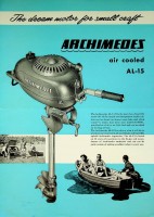 Bild des Verkufers fr Flyer Archimedes air cooled AL-15 Outboard Motor The dream motor for small craft zum Verkauf von nautiek