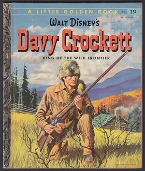 Seller image for Walt Disney's Davy Crockett: Little Golden Book D45 3rd printing 1955 for sale by The Jumping Frog