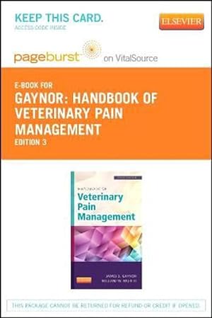 Imagen del vendedor de Handbook of Veterinary Pain Management - Elsevier eBook on Vitalsource (Retail Access Card) (Hardcover) a la venta por CitiRetail