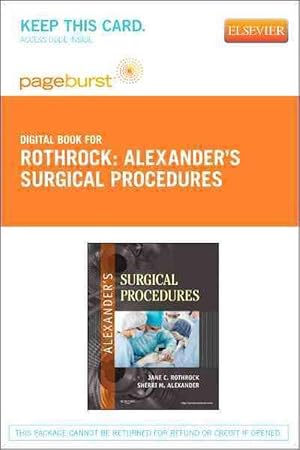 Seller image for Alexander's Surgical Procedures - Elsevier eBook on Vitalsource (Retail Access Card) (Hardcover) for sale by CitiRetail