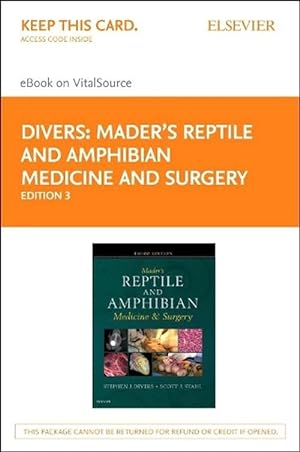 Image du vendeur pour Mader's Reptile and Amphibian Medicine and Surgery - Elsevier eBook on Vitalsource (Retail Access Card) (Hardcover) mis en vente par CitiRetail