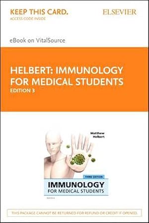 Imagen del vendedor de Immunology for Medical Students Elsevier eBook on Vitalsource (Retail Access Card) a la venta por CitiRetail