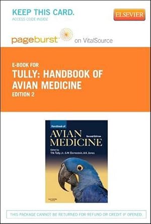 Immagine del venditore per Handbook of Avian Medicine - Elsevier eBook on Vitalsource (Retail Access Card) (Hardcover) venduto da CitiRetail