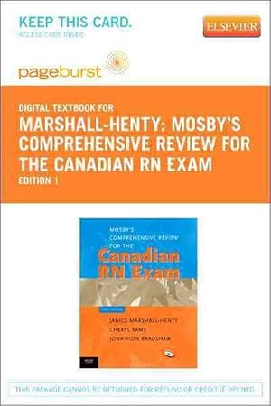 Imagen del vendedor de Mosby's Comprehensive Review for the Canadian RN Exam - Elsevier eBook on Vitalsource (Retail Access Card) a la venta por CitiRetail