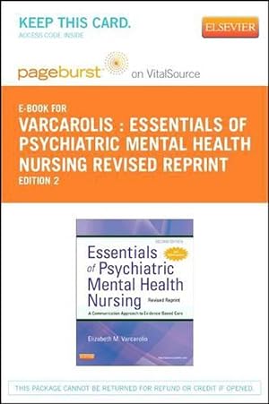 Image du vendeur pour Essentials of Psychiatric Mental Health Nursing - Revised Reprint - Elsevier eBook on Vitalsource (Retail Access Card) (Hardcover) mis en vente par CitiRetail