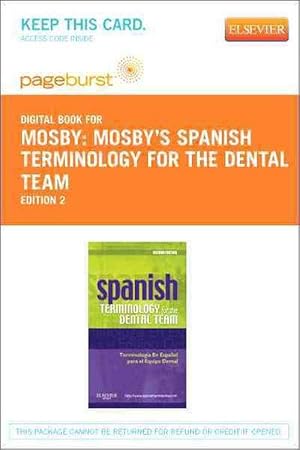 Imagen del vendedor de Spanish Terminology for the Dental Team - Elsevier eBook on Vitalsource (Retail Access Card) (Hardcover) a la venta por CitiRetail
