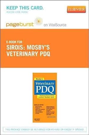 Seller image for Mosby's Veterinary PDQ - Elsevier eBook on Vitalsource (Retail Access Card) (Hardcover) for sale by CitiRetail