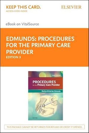 Bild des Verkufers fr Procedures for the Primary Care Provider - Elsevier eBook on Vitalsource (Retail Access Card) (Hardcover) zum Verkauf von CitiRetail