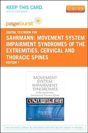 Image du vendeur pour Movement System Impairment Syndromes of the Extremities, Cervical and Thoracic Spines - Elsevier eBook on Vitalsource (Retail Access Card) (Hardcover) mis en vente par CitiRetail