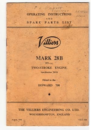 Villiers Mark 28B Two-Stroke Engine