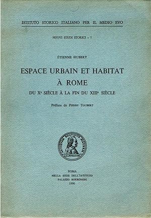 Espace urbain et habitat a Rome