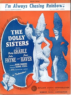 Immagine del venditore per I'm Always Chasing Rainbows".from the 20th Century Fox Musical "The Dolly Sisters" (Sheet Music) venduto da Dorley House Books, Inc.