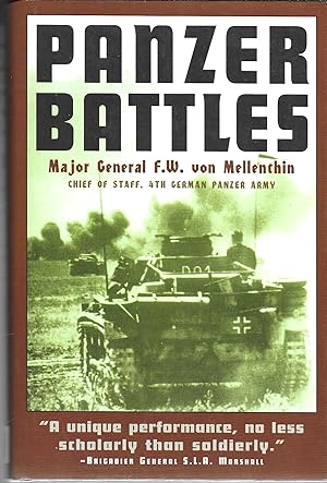 Image du vendeur pour Panzer Battles: A Study of the Employment of Armor in the Second World War mis en vente par GLENN DAVID BOOKS