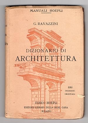 Imagen del vendedor de Dizionario Di Architettura - Manuali Hoepli a la venta por Biblioteca de Babel