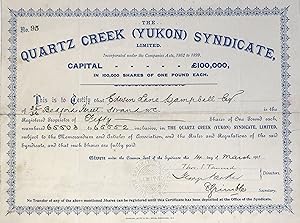 Quartz Creek (Yukon) Syndicate