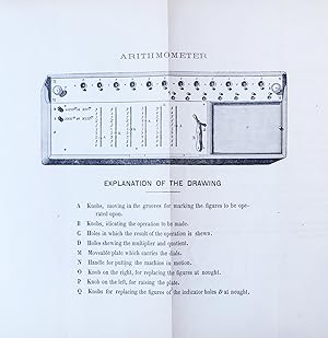 Instructions for the use of the arithmometer or calculating machine invented by M. Thomas (de Col...