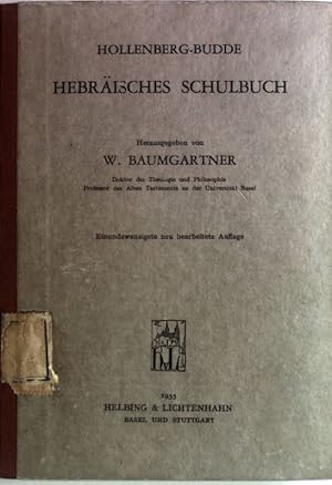 Imagen del vendedor de Hebrisches Schulbuch. a la venta por books4less (Versandantiquariat Petra Gros GmbH & Co. KG)