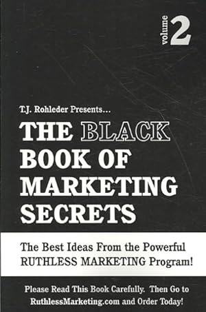 Seller image for Black Book of Marketing Secrets for sale by GreatBookPrices
