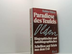 Imagen del vendedor de Paradiese des Teufels. Biographisches und Autobiographisches. Schriften und Briefe aus dem Exil a la venta por Book Broker