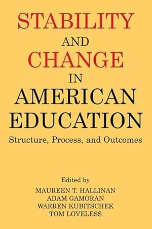 Seller image for Stability and Change in American Education (Paperback) for sale by CitiRetail