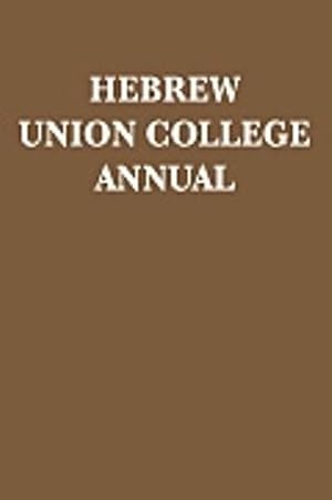 Seller image for Hebrew Union College Annual Volume 63 (Hardcover) for sale by CitiRetail