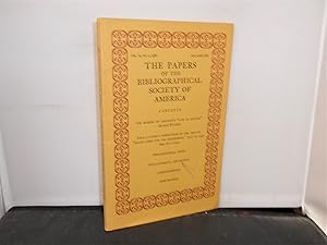 The Papers of the Bibliographical Society of America (Volume 74, No 2, 1980) : The Making of John...