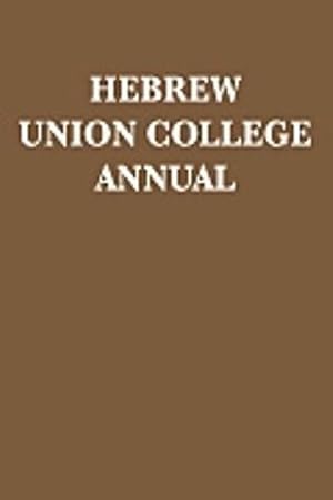 Seller image for Hebrew Union College Annual (Hardcover) for sale by CitiRetail