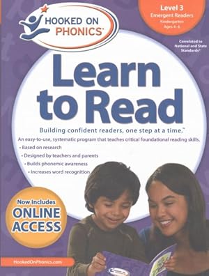 Seller image for Hooked on Phonics Learn to Read Level 3 Kindergarten, Ages 4-6 : Emergent Readers for sale by GreatBookPrices