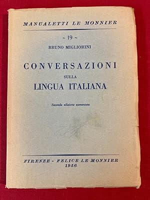Image du vendeur pour Conversazioni sulla Lingua Italiana. Secunda Edizione Aumentata. mis en vente par Plurabelle Books Ltd