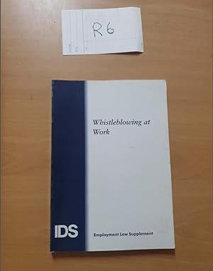 Bild des Verkufers fr Whistleblowing at Work IDS Employment Law Handbook zum Verkauf von UK LAW BOOK SELLERS LTD