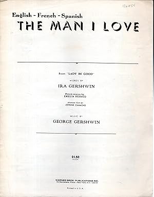 Imagen del vendedor de The Man I Love" from the Play "Lady be Good" (SHEET MUSIC) a la venta por Dorley House Books, Inc.