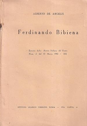 Immagine del venditore per Ferdinando Bibiena venduto da Biblioteca di Babele