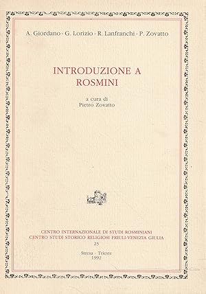 Introduzione a Rosmini
