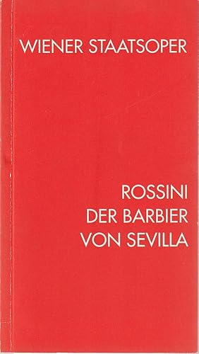 Seller image for Programmheft Gioachino Rossini IL BARBIERE DI SIVIGLA 29. April 2002 for sale by Programmhefte24 Schauspiel und Musiktheater der letzten 150 Jahre