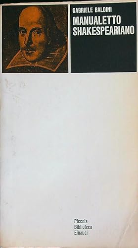 Bild des Verkufers fr Manualetto shakespeariano zum Verkauf von Librodifaccia