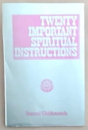 Bild des Verkufers fr Twenty Important Spiritual Instructions: A Series of talks on Gurudev's Twenty Important Spiritual Instructions zum Verkauf von Chapter 1
