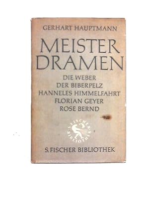 Bild des Verkufers fr Meisterdramen zum Verkauf von World of Rare Books