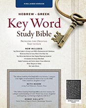 Seller image for The Hebrew-Greek Key Word Study Bible: KJV Edition, Black Bonded Leather Thumb-Indexed (Key Word Study Bibles) for sale by ChristianBookbag / Beans Books, Inc.